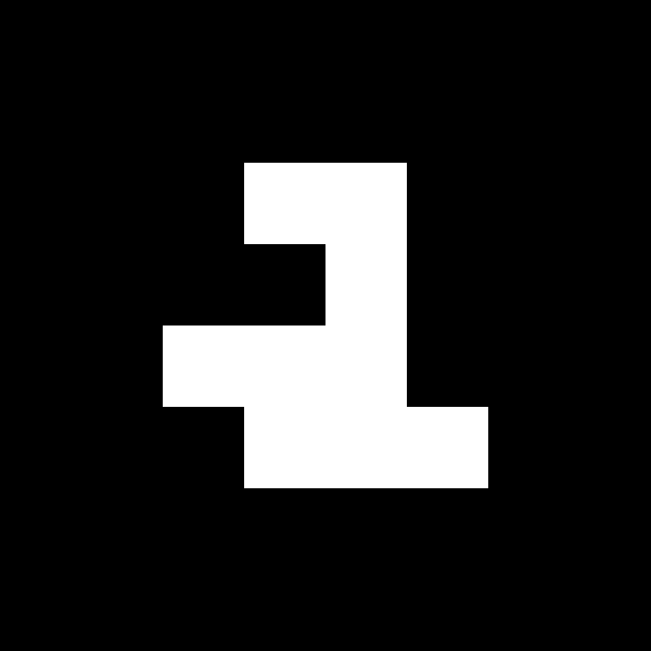 Black and white matrix AR tracking marker